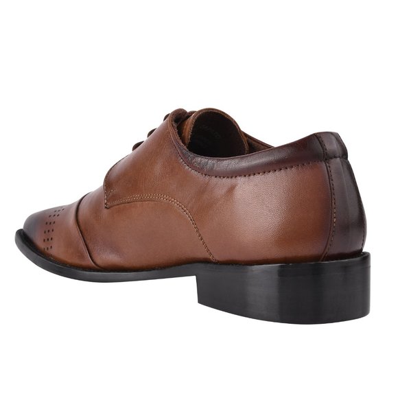 LIBERTYZENO Brown Leather Oxford Style Dress Shoes main image 6